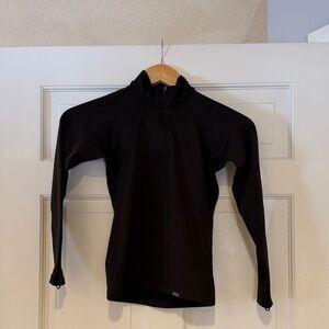 Patagonia Kids Long Sleeve Black Tee